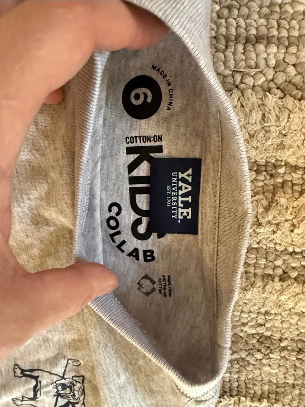 Zara Kids Short Sleeve Tee Set - White & Gray with Navy Lettering